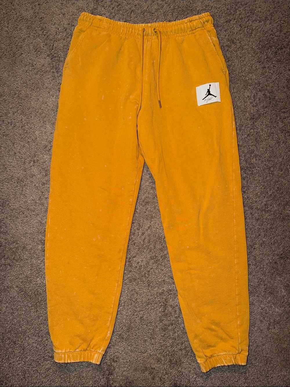 Jordan Men’s Mustard Yellow Jogger Sweatpants